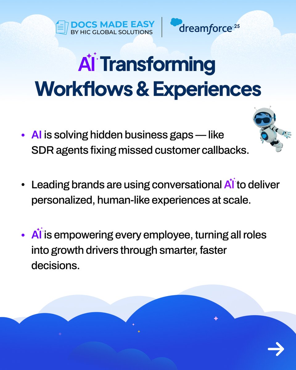 MadeDocs's tweet image. #Day 2 at @dreamforce &apos;25 showed how the Agentforce 360 platform is empowering agentic enterprises. 

From smarter workflows to personalized agent builder experiences, the future of work is here, and it’s human and AI, working together.

@salesforce #Salesforce #AI #DF25