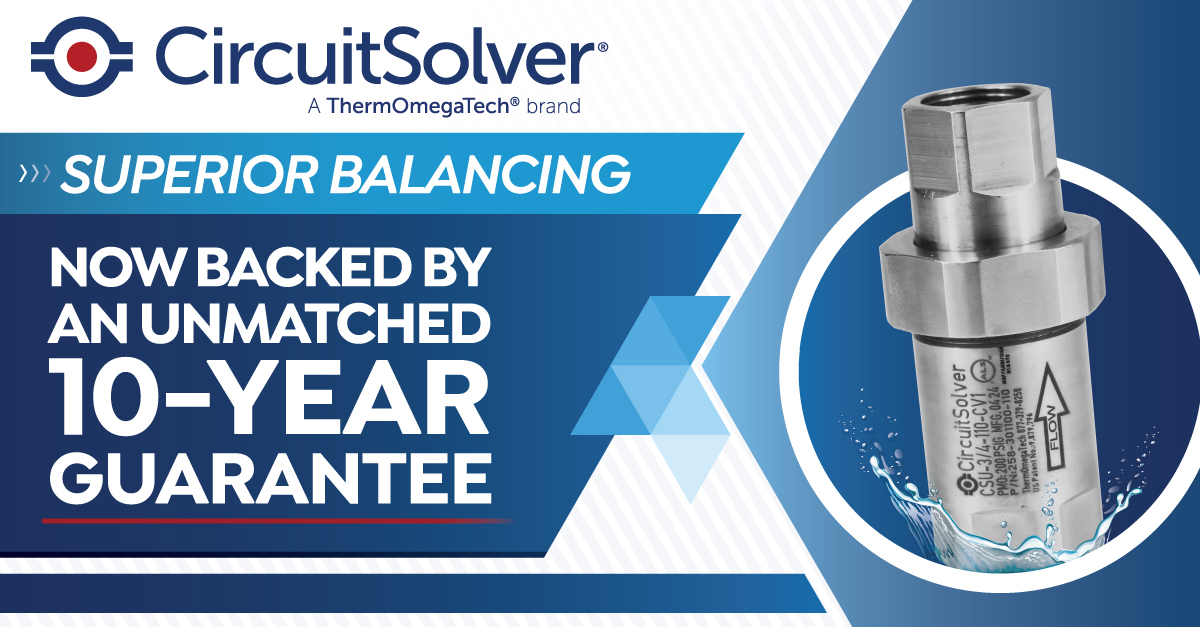 CircuitSolver's tweet image. CircuitSolver thermostatic balancing valves now come with an industry-leading 10-year #warranty, the longest and most comprehensive coverage available!
ow.ly/EoXK50WUKyZ
#plumbing
#plumbingsolutions