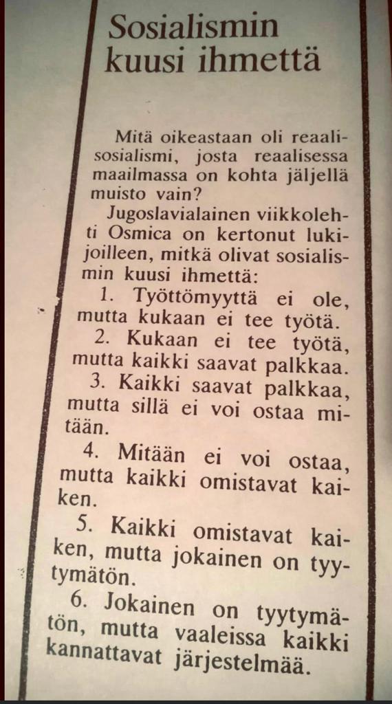 <a href="/salmi_pekka/">Pekka Salmi 🇺🇦</a> Tähän pitää päästä aitoon sosialistiseen ihanuuteen.
