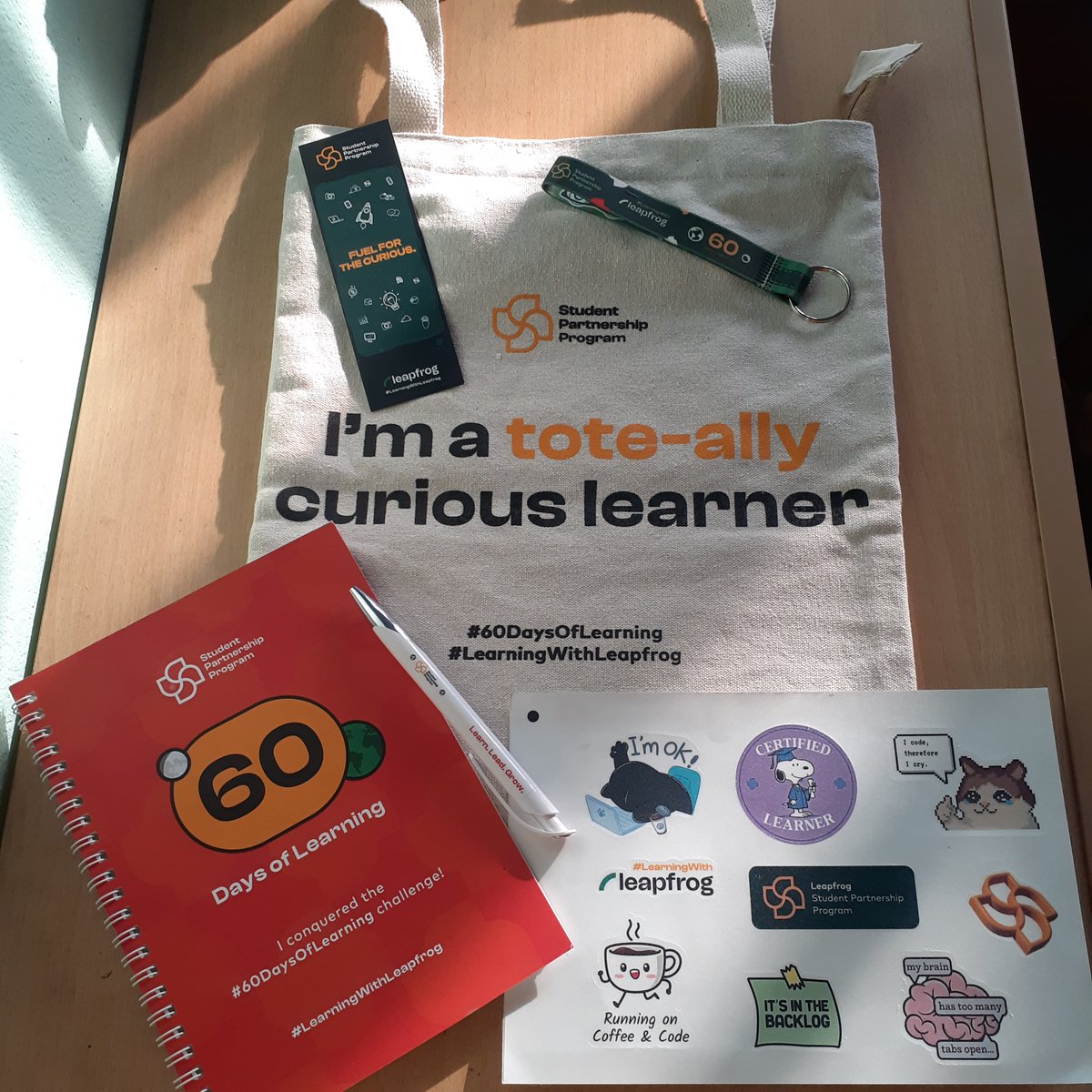 ashmin_bhujel's tweet image. Thank you @lftechnology for the goodies... 🍀✨

#60DaysOfLearning2025 #LearningWithLeapfrog #LSPP