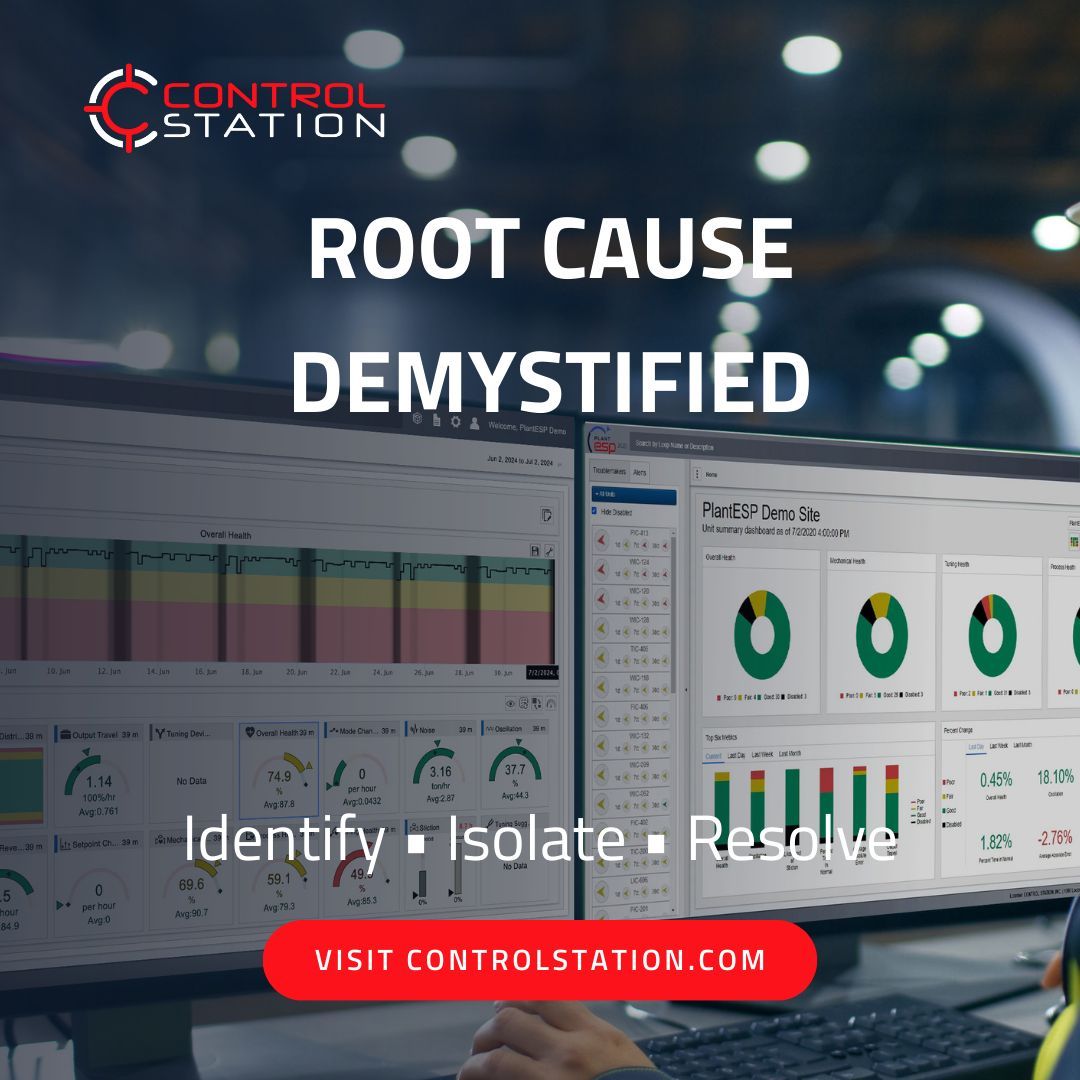 Control_Station's tweet image. Control problems don’t just appear, they have causes. The challenge is identifying them fast. PlantESP helps engineers demystify root cause analysis by:
- Automating issue detection
- Linking symptoms to sources
- Delivering actionable insights, not noise
#RootCauseAnalysis #CLPM