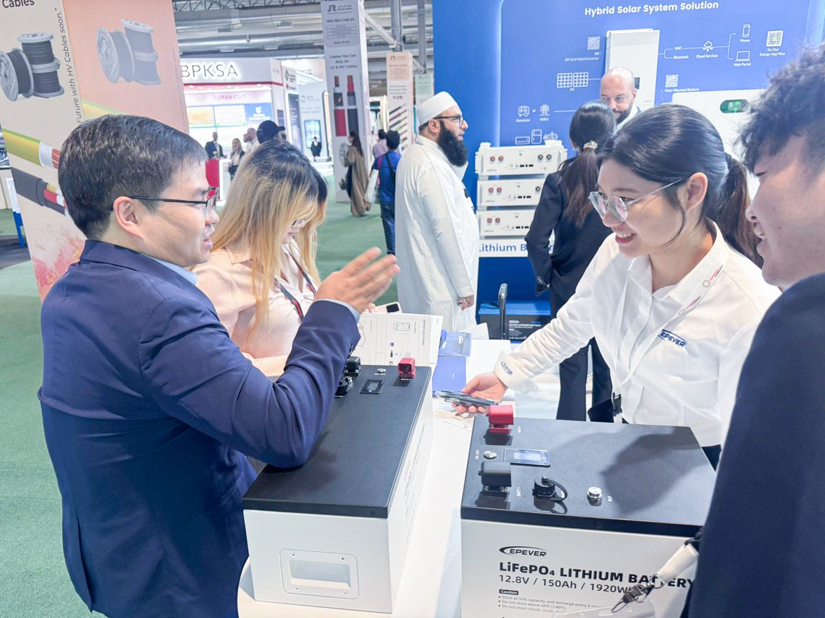 Solar momentum in Riyadh⚡ <a href="/solarshowksa/">Solar & Storage Live - Riyadh Front</a> 
Three days of energy, insights, and innovation at Solar &amp; Storage Live KSA 2025.
Thanks to everyone who stopped by and shared your vision for Saudi Arabia’s energy future.
#EPEVER #KSA #SolarAndStorageLive #EnergyStorage #CleanEnergy