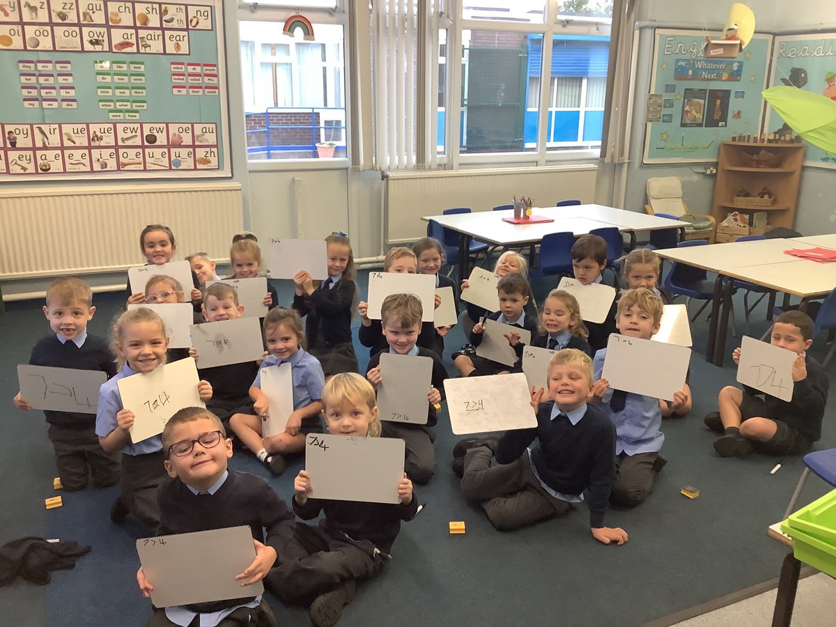 In Maths we have been looking at less than, greater than and equal to.