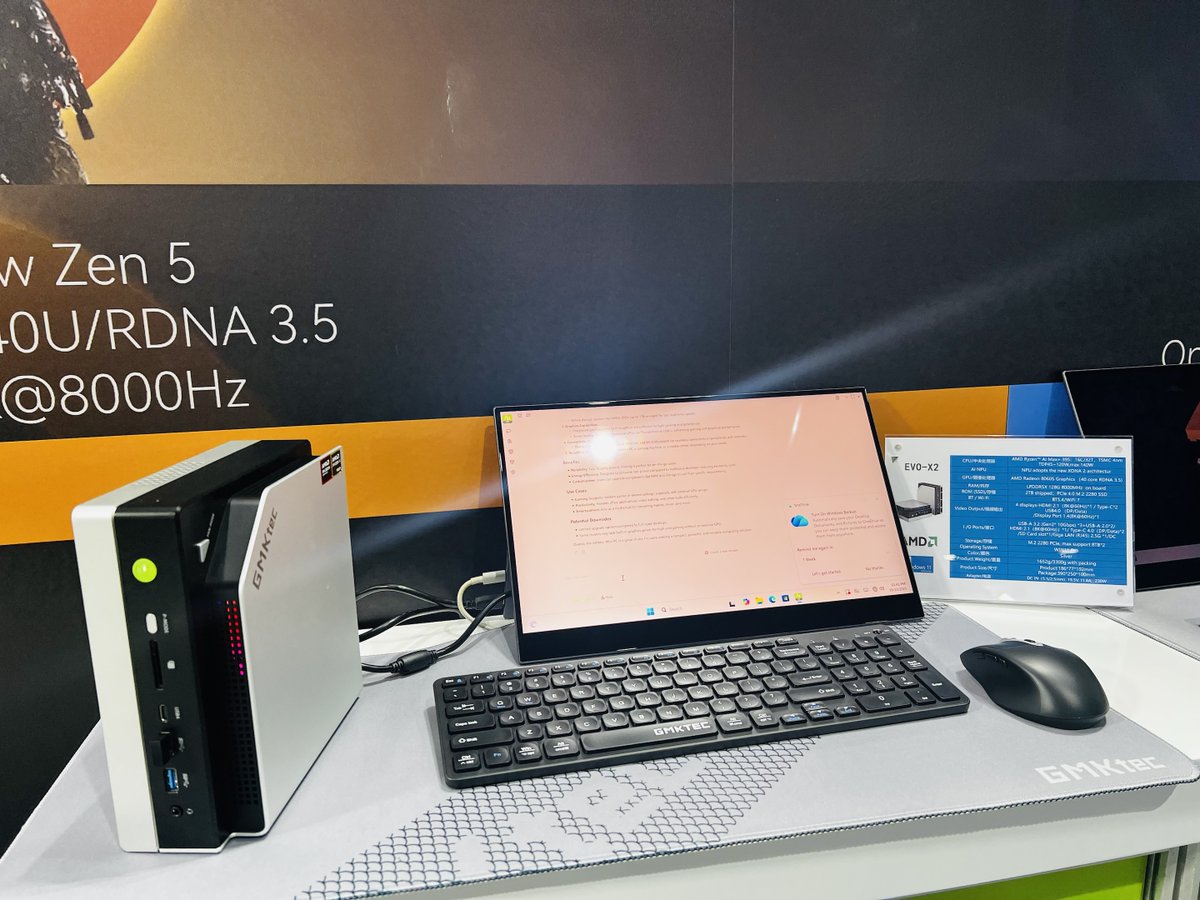 ⏰ Don’t Miss GMKtec at GITEX GLOBAL 2025!

GMKtec is lighting up Dubai with the full EVO lineup — redefining what desktop AI supercomputing can do 🔥

From raw power to immersive design, the EVO X1, X2, and T1 are turning heads at GITEX, drawing tech enthusiasts, distributors,