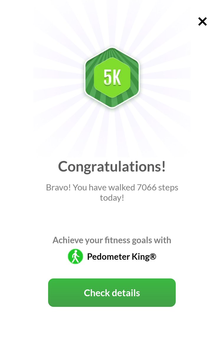 rajat_kumar_'s tweet photo. I've achieved my step goal using the Pedometer King! Download and try it out:  https://t.co/0axdKf61NY #PedometerKing #StepGoal https://t.co/SmCdGMzeGo
