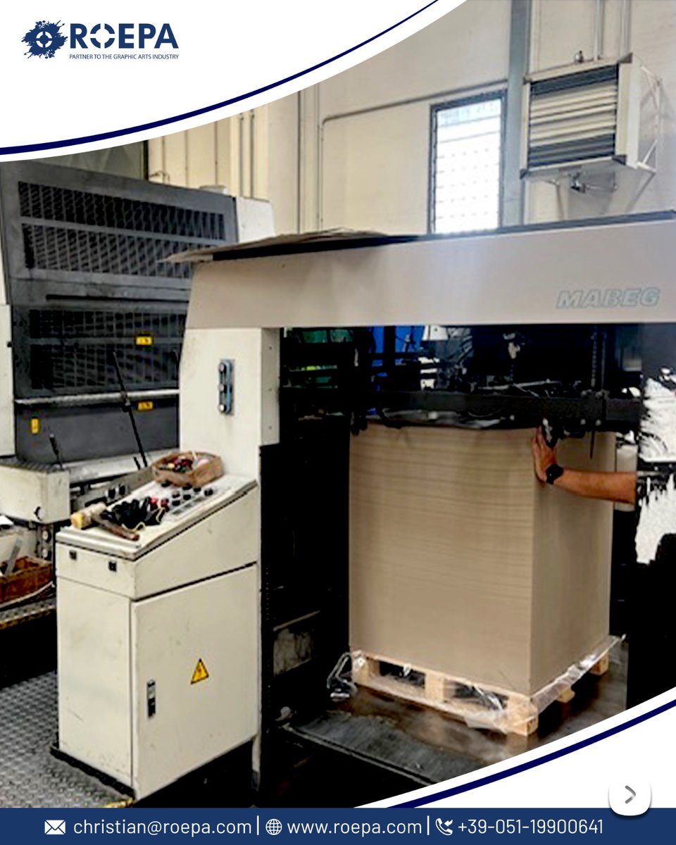 christianseghi's tweet image. Experience reliability and precision #printing from a trusted name.
The ROLAND R 905-6+LV (1996) combines robust engineering with consistent performance, offering 5-color offset capability.

roepa.com/offers/380166

#ROEPA
📞 +39 051 19900641
📩 christian@roepa.com

#printmachine