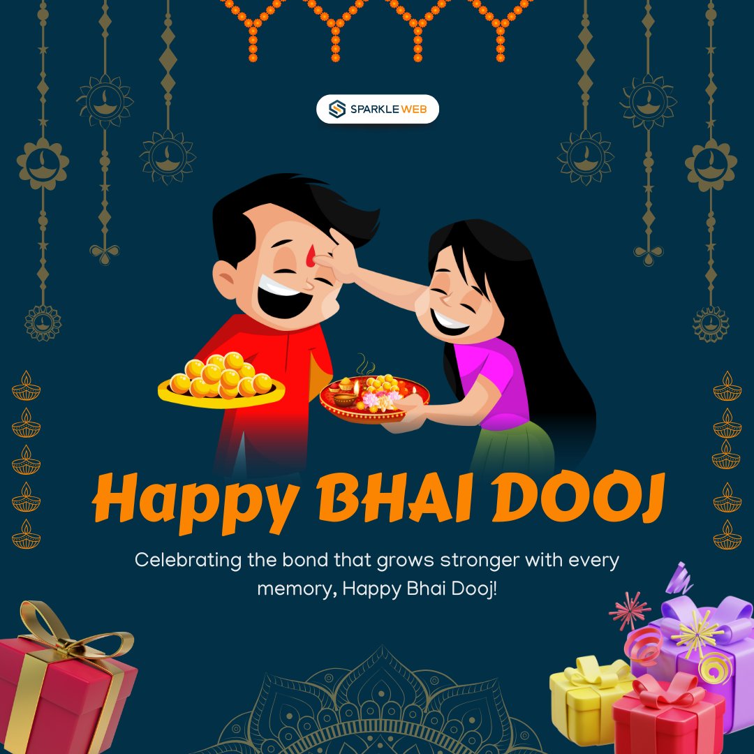 sparklewebdevs's tweet image. ✨ શુભ ભાઈબીજ ✨

ભાઈ-બહેનના પ્રેમ, વિશ્વાસ અને સાથેના અનોખા બંધનને સલામ 💖

આ દિવસ લાવે ખુશી, શાંતિ અને અનંત સ્મિત! 😊

#શુભભાઈબીજ #bhaidooj #siblinglove #sparkleweb