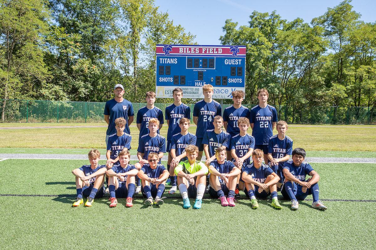 SASDBoysSoccer's tweet photo. Congratulations to our 2025 JV team for a winning record this season! The boys finished 7-6-3 overall. Some games were played on a smaller field, with 7 guys, or less time. These boys didn’t let that bother them…A great season for the future of the program nonetheless! #GoTitans https://t.co/Rh7g1hl86J