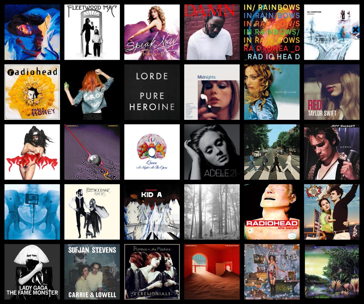 ranofend's tweet image. favorite albums of all time