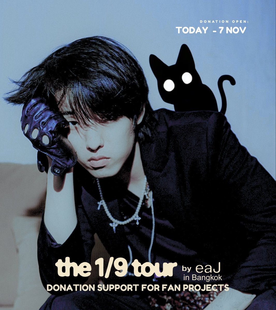 eaJCorner_TH's tweet image. เชิญชวนแฟน ๆ ทุกท่านร่วมโดเนทแฟนโปรเจคสำหรับ The 1/9 Tour Live in BANGKOK 🐈⬛🌙
#eaJLiveInBangkok2025
ตั้งแต่วันนี้ - 7 พฤศจิกายน
💌 รายละเอียด: forms.gle/tf6ihHubdehEpb…
💌 ตรวจสอบ: docs.google.com/spreadsheets/d…
ขอบคุณทุกท่านสำหรับการสนับสนุนค่ะ ❣️