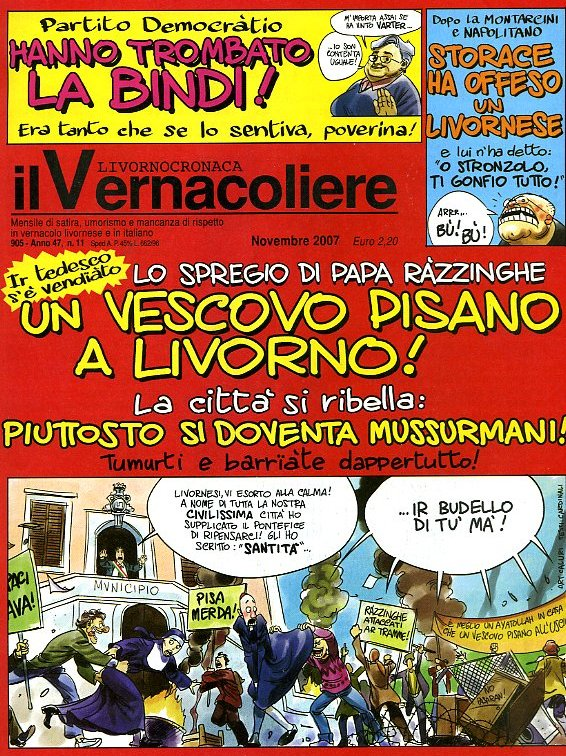 notizie che non avremmo voluto leggere:
a novembre il vernacoliere sospenderà le pubblicazioni per raggiunti limiti d'età di mario cardinali e per costi della carta troppo elevati

qui alcune delle migliori locandine

(cc <a href="/nonleggerlo/">nonleggerlo</a> <a href="/pazzoperrep/">PazzoPerRepubblica</a>)