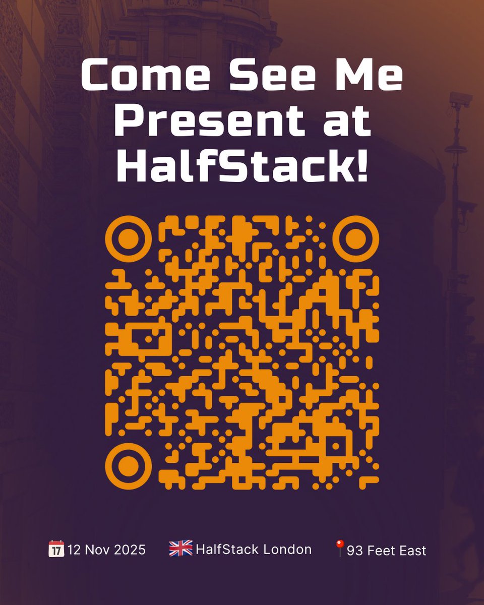 halfstackconf's tweet image. 𝐋𝐞𝐨 𝐑𝐢𝐯𝐢𝐞𝐫𝐚 is back at HalfStack London!
From writing great code to guiding others, he’s learned what it takes to lead with alignment and autonomy.
📅 12 Nov 2025 — 93 Feet East, Shoreditch
🎟️halfstackconf.com/london
#HalfStack #HalfStackLondon
