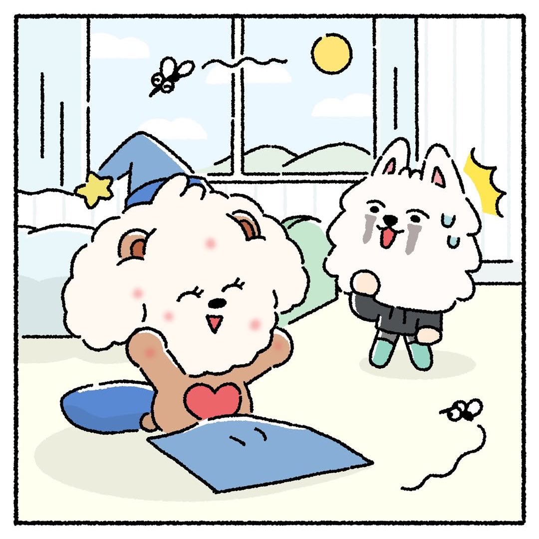 soobeomee's tweet photo. baby vs mosquito 🥺 https://t.co/XF3JORvHhZ