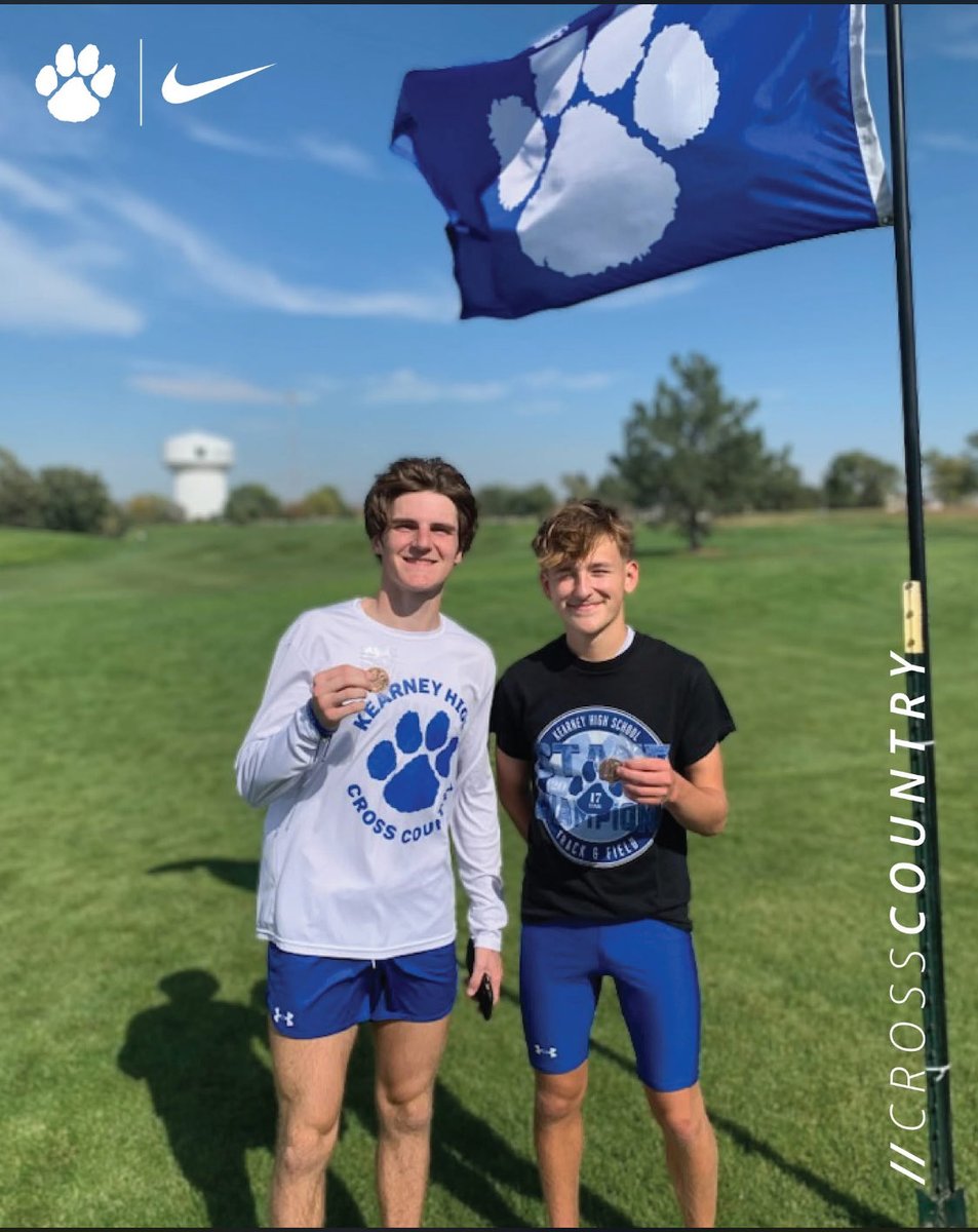 Bearcats finished 4️⃣th as a team and punched 2 tickets to STATE 🏁🐾

Zach Petzet - 3rd  >> 16:00.67
Maddox Helgoth - 4th  >> 16:11.99
Beckham Johnson >> 17:29.85
Emryk Little >> 17:46.01
Xavier Thiems >> 17:56.22
Brendan Piper >> 18:05.99
Elijah Torres >> 18:33.58