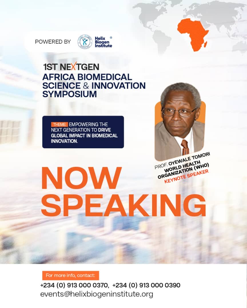 HelixBiogenInst's tweet photo. 🎤 KEYNOTE ADDRESS LIVE!

Prof. @WALETOM delivers a powerful message: "The Role of Young Scientists in Shaping Global Health Futures"

A legend in virology and global health leadership is inspiring the next generation RIGHT NOW! 🌍🔬

#nabis2025 #LiveNow #helixbiogeninstitute https://t.co/JQIAcWEUn6