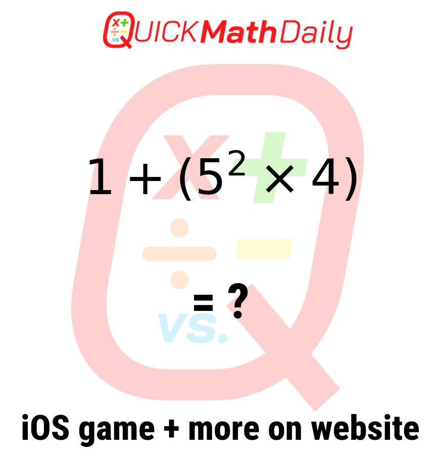 QuickMathDaily's tweet image. 🚀 Speed Round! Solve This Equation in Record Time‼️⏱️🧮
Drop Your Answer in the Comments! ⬇️
See more on QuickMathDaily.com 👀 ✅