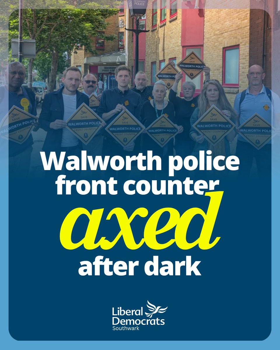 After months of pressure and questions, it's finally been confirmed that Labour Mayor Sadiq Khan has broken his promises to Southwark residents: Walworth's front counter will no longer be open 24/7

We're fighting hard to keep it open at all hours - sign our petition today.