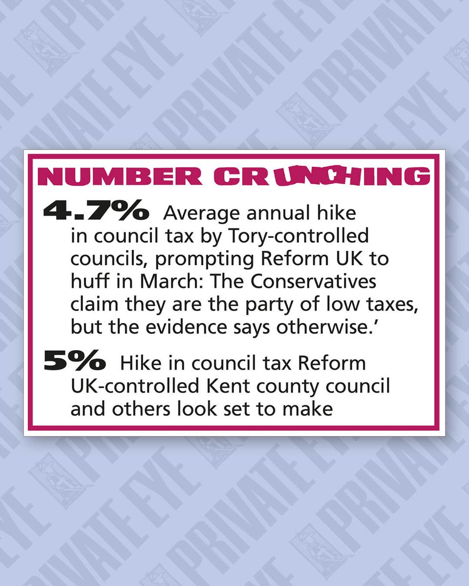 Number crunching: council tax hikes

From the new Private Eye, out now.
