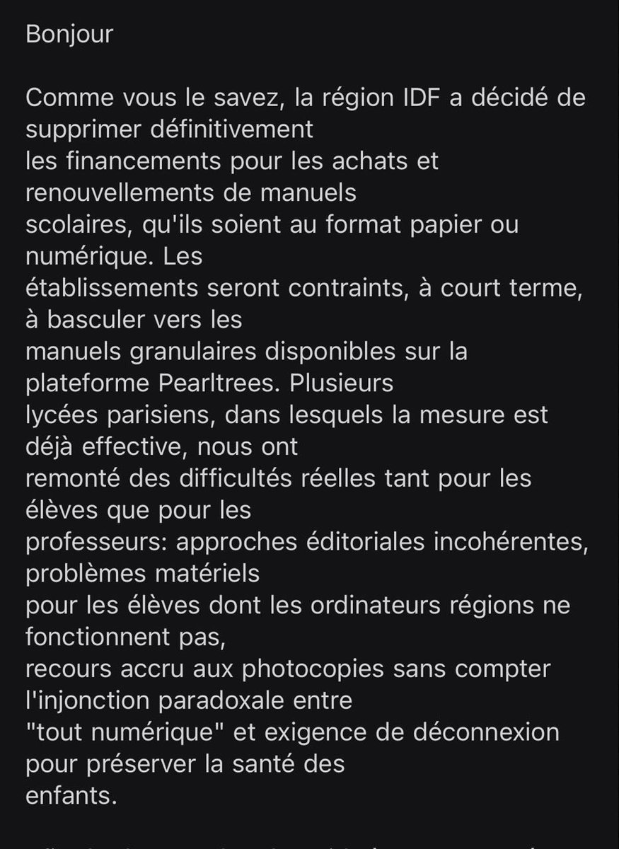 Cc <a href="/vpecresse/">Valérie Pécresse</a>
Vous êtes née avant la honte.
Il n'y a rien qui va dans ce que vous faites.
Comment pouvez-vous autant haïr les enfants?
<a href="/iledefrance/">Région Île-de-France</a>