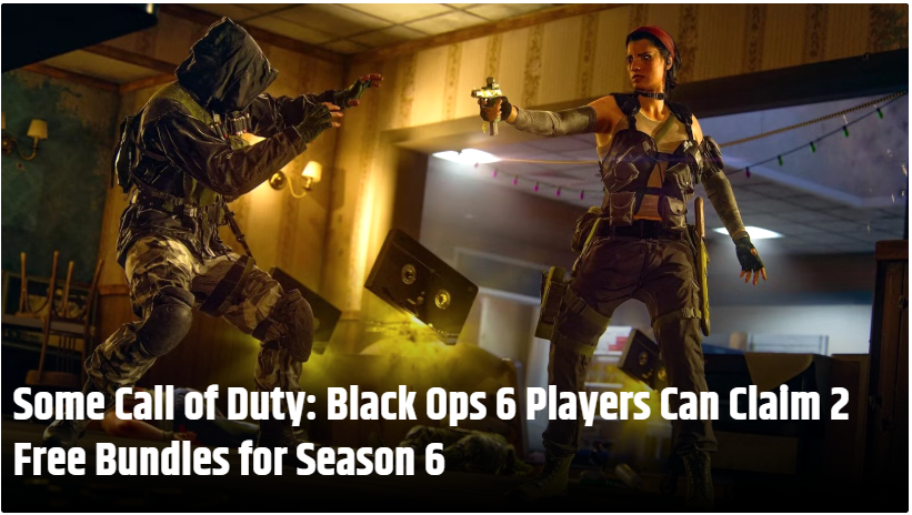 AiToday420's tweet photo. Some #CallofDuty : #BlackOps6  Players Can Claim 2 Free Bundles for Season 6

Ops 6 or Warzone players who are subscribed to PlayStation Plus, Xbox Game Pass Ultimate, or PC Game Pass can now redeem two free bundles as part of the game's big Season 6 update. https://t.co/PNnIANXr6C
