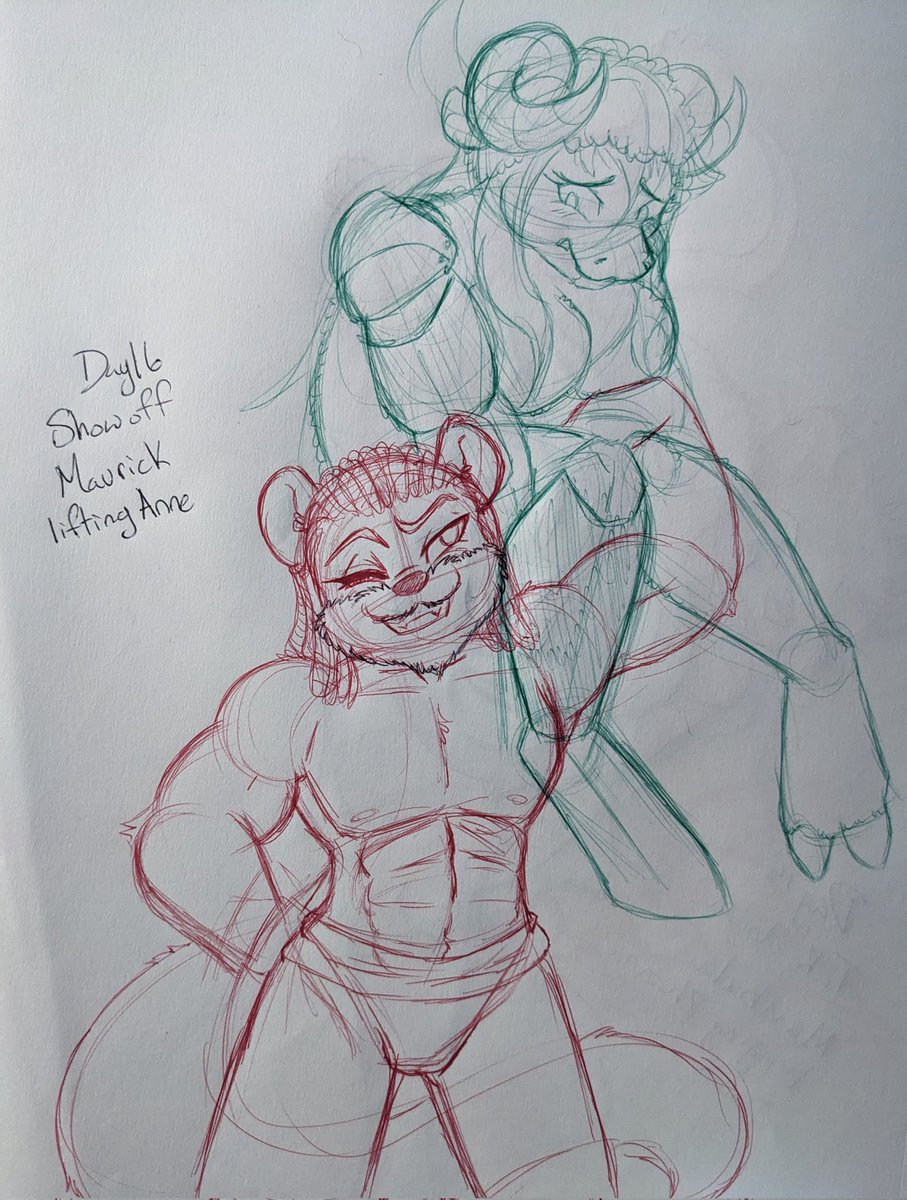 Fightober Day 16 Showoff

Maverick holding up Anne with one hand! Anne is super concerned about how he's doing that without her balancing....

#fightober #fightober2025 #showoff