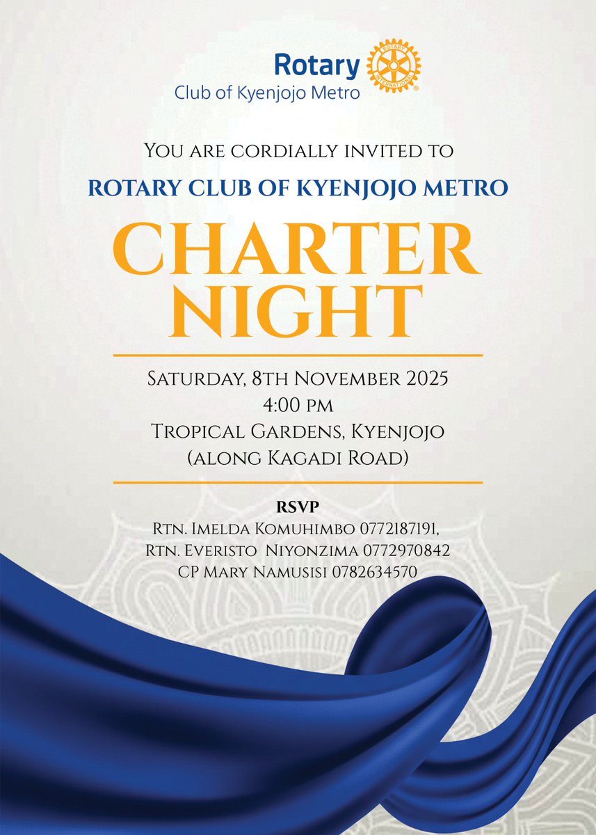 It's time to celebrate
#RotaryEyamba
#TearGasRepublic
#RCKasangati