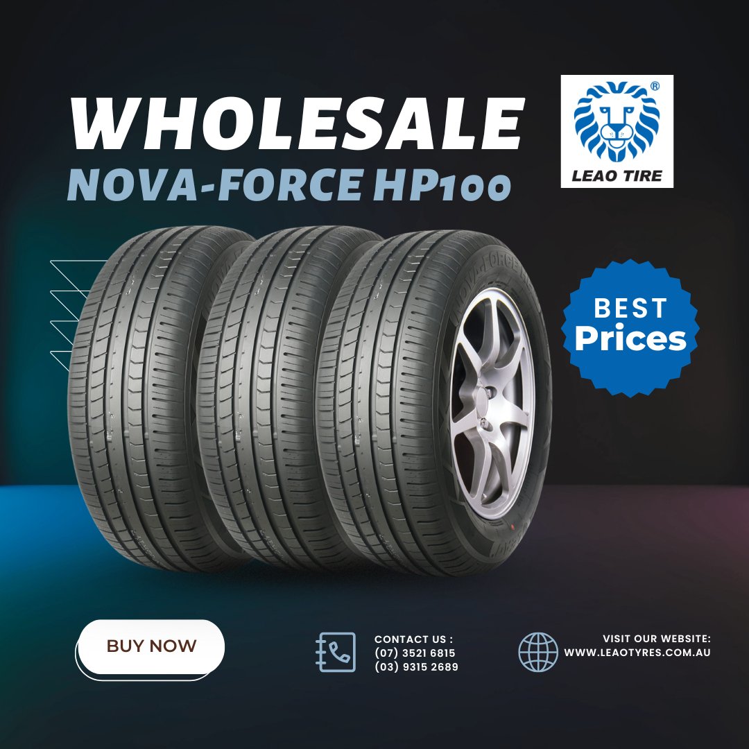 leaotyres's tweet photo. #Leao #NovaForceHP100 #Tyres are now available at exclusive #wholesale prices from #LeaoTyres.
🚚 Supplying retailers #Australia-wide — stock up today!
Call us now: 07 3521 6815
Visit our website: https://t.co/NK1auntE72
.
.
.
#WholesaleTyresAustralia #PerformanceTyres https://t.co/xCvGR5jNBw