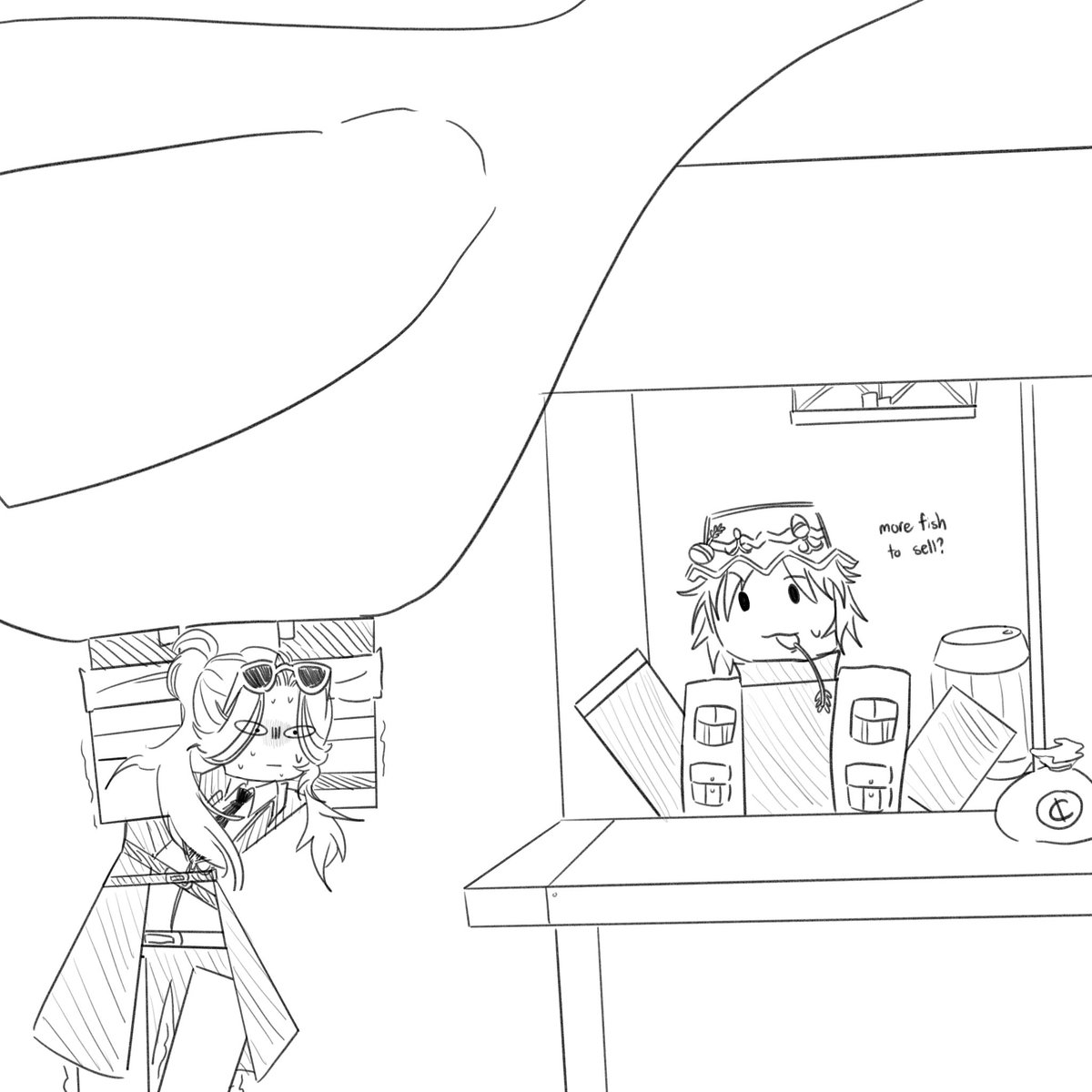 N73462Numa's tweet image. Day 16: Merchant
I’m in the middle of all my deadlines for uni, so the quality is definitely going to start dropping from here on out, sorry in advance :”(
#fisch #fischroblox #fischtober