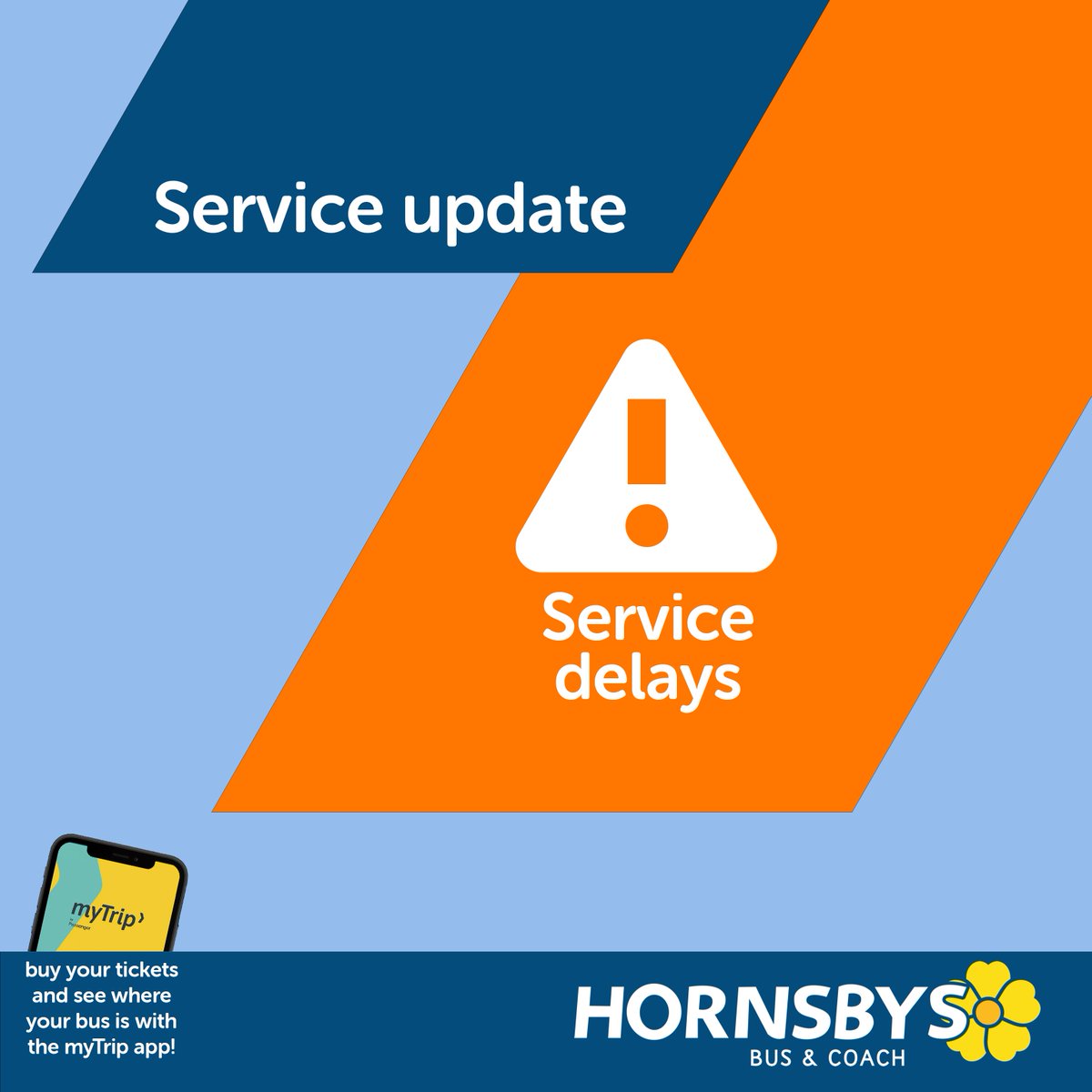 ⚠️ Service Update

Delays of 40+ mins to services in &amp; around Brigg due to temporary traffic lights.

This may cause last-minute cancellations to Scunthorpe town services this afternoon as buses return late from Brigg.

Apologies for any inconvenience.