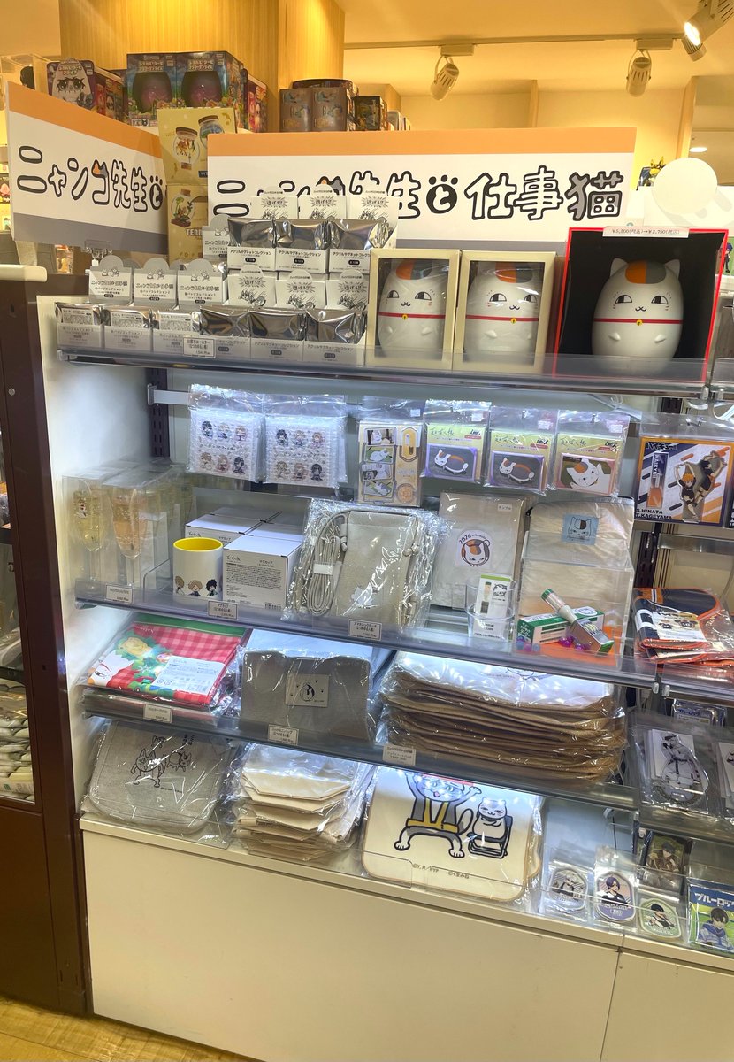 🌿お知らせ🌿
いよいよ明日からキデイランド池袋サンシャインシティ店・大阪梅田店・アミュプラザくまもと店にて「ニャンコ先生と仕事猫」シリーズの新規イラストグッズが先行発売🐱✨

池袋サンシャインシティ店の設営の様子をちらりとお見せします👀