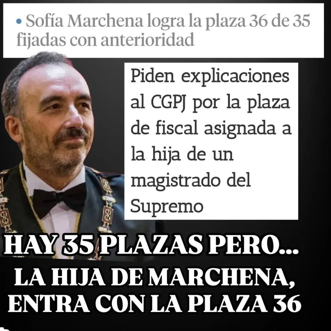 <a href="/PODEMOS/">Podemos</a> <a href="/noepmp/">Noemí Santana Perera</a> Y cómo han llegado a ser Interinos ?... algún enchufe... después con el tiempo...

Alguien investiga a Marchena el franquista ?