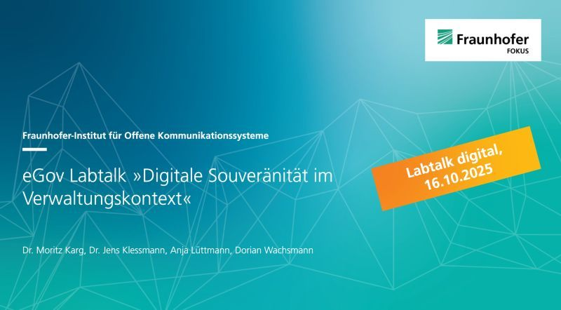 FOKUSpublic's tweet image. 🔎 🎓 Forschungswissen für Kurzentschlossene: Heute, 17:30 Uhr, diskutieren wir im Labtalk, wie digitale Souveränität gelingen kann - und welche Rolle #KI & #OpenSouce dabei spielen können. 👉 fokus.fraunhofer.de/de/dps/veranst…
Wählt euch ein - wir freuen uns, wenn ihr dabei seid!
