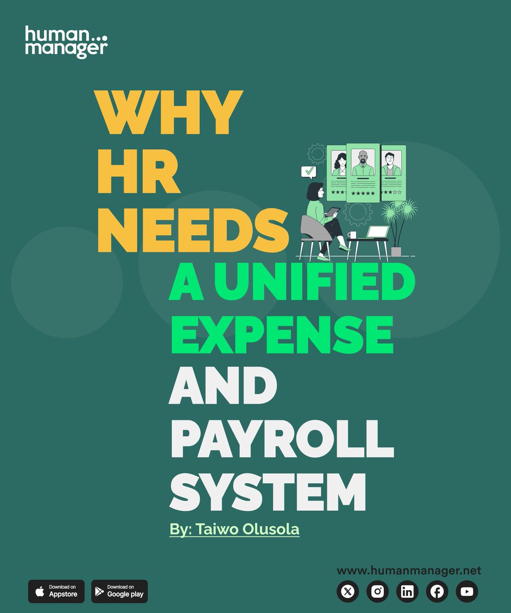 HumanManagerNig's tweet image. Payroll and expense management disconnect? 

Every gap between what’s earned, spent, and tracked is a silent money drain that chips away at overall success.

Here’s why it matters and how to get it right: bit.ly/HRExpensePayro…

#humanmanager #payrollandexpensemanagement