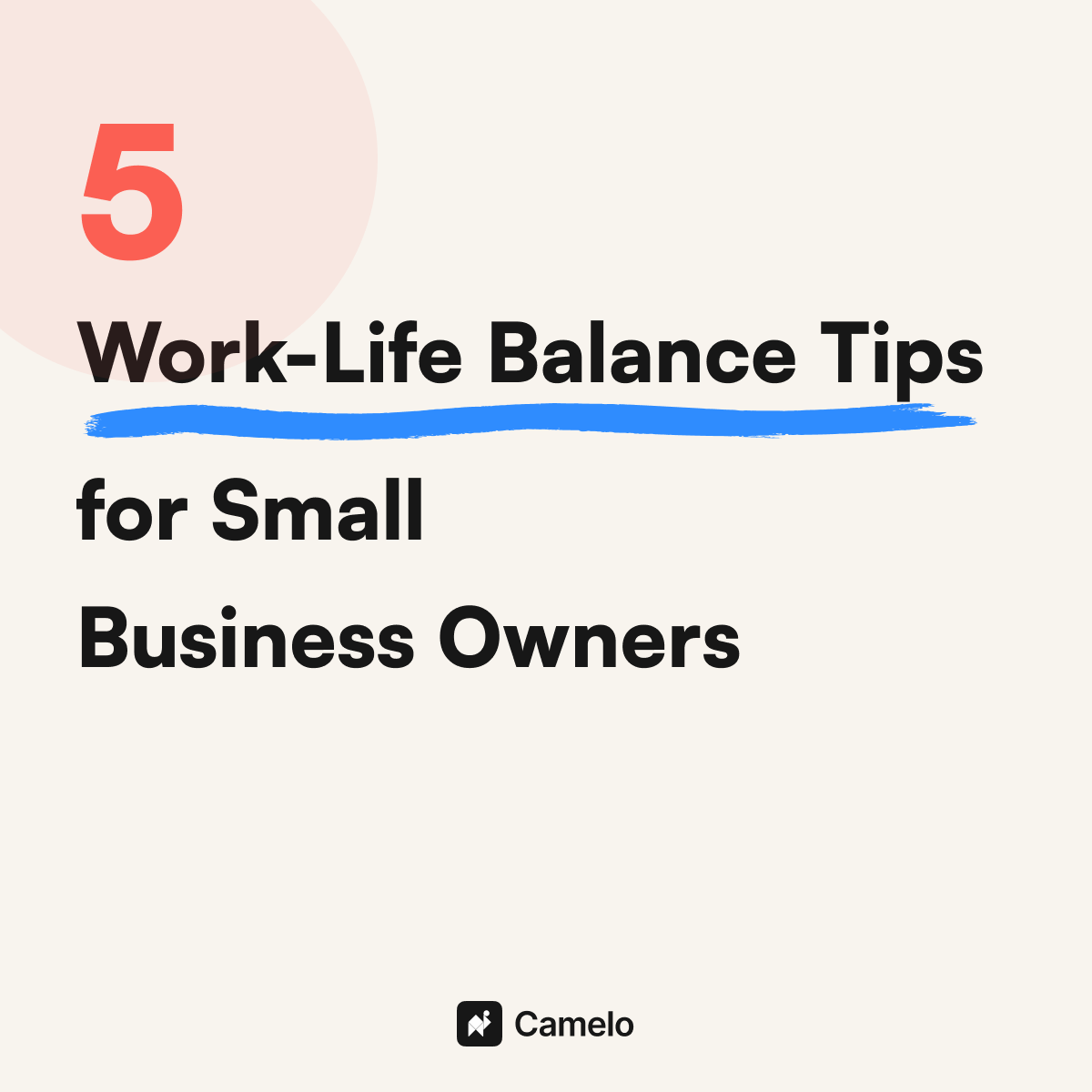 CameloHq's tweet photo. Small business owners: You can't pour from an empty cup ☕
5 practical tips to help you balance business growth with personal wellbeing. Which one hits home for you?
#Camelo #ShiftWorkMadeEasier #WorkLifeBalance https://t.co/6m03MD8HDY