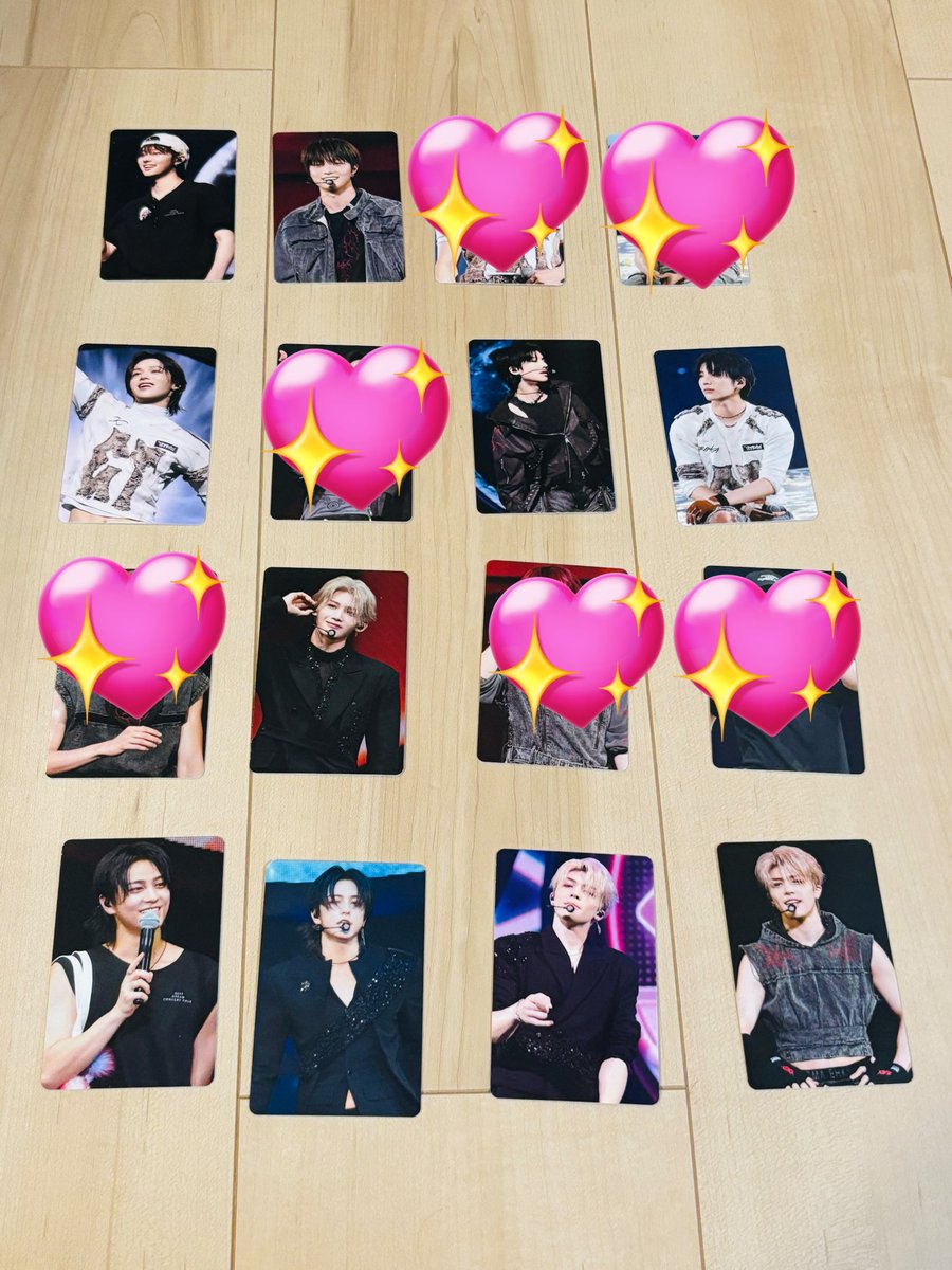 揃ったのでゆるっと…FFさんの中で買い取りたいなという方がいらっしゃればご連絡くださいー🥰

【譲】EJ、K、YUMA、JO、TAKI、MAKI

【求】定価(1枚170円/郵送の場合は＋送料)

25日アンコンで手渡しも可です🙆‍♀️