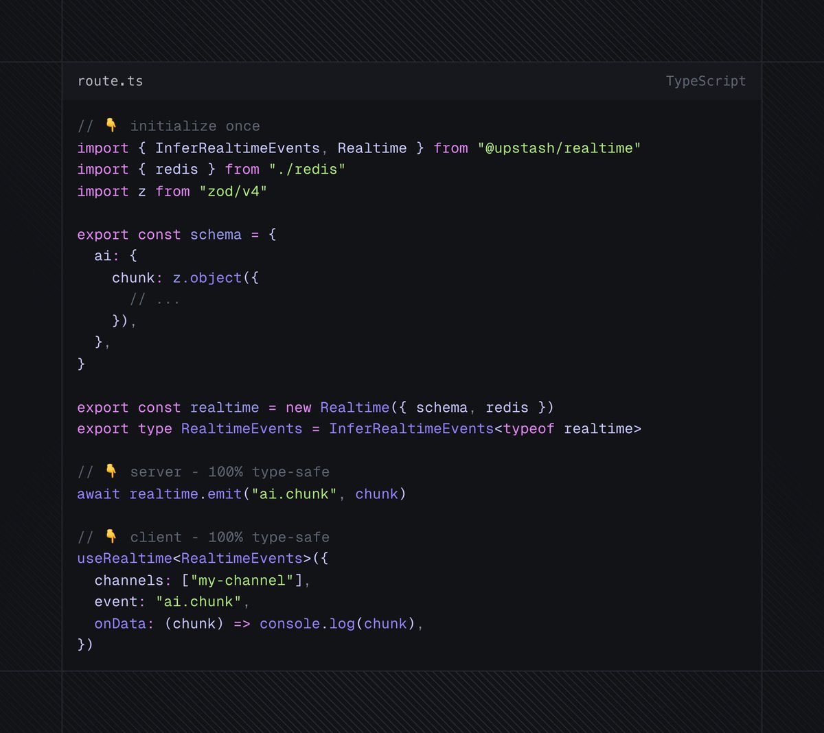 joshtriedcoding's tweet image. babe wake up, I found the cleanest realtime API 👀