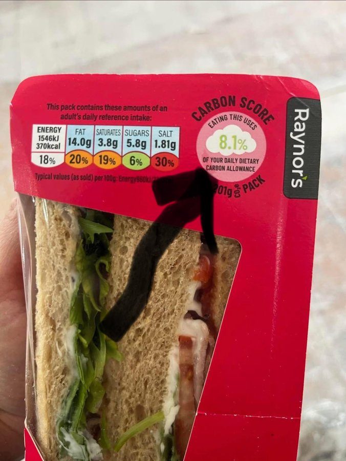 Our food now has a daily dietary carbon allowance
Which soon will undoubtedly be tied to Digital I.D
Welcome to communist UK