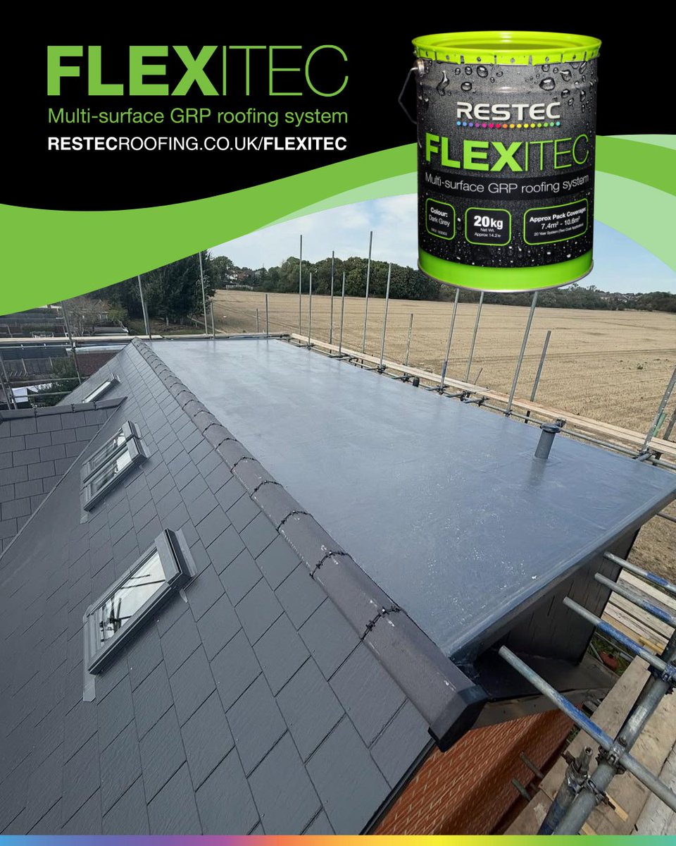 RestecRoofing's tweet photo. Check out this project by @annex_roofing in Hornchurch, using our ๐๐๐๐ซITEC System๐
See for yourself why ๐๐๐๐ซITEC is the best liquid roofing system on the market ๐https://t.co/Z162xP8Hy6
#flatroofing #restecroofingsystems #ukroofers https://t.co/XyWw8PYhjM