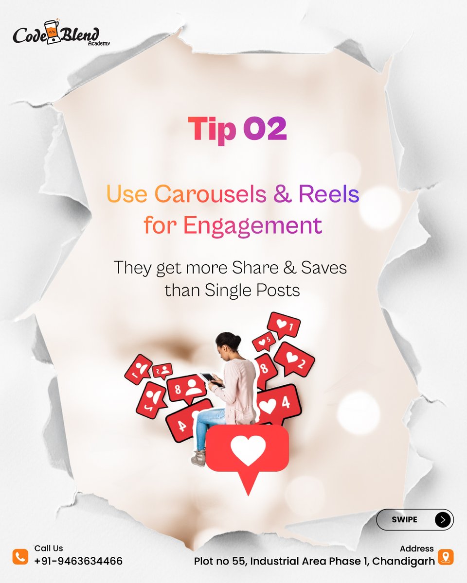 CodeblendA's tweet image. Want to boost your Instagram reach? Try these 3 simple hacks today and see your growth soar! 🚀
Follow @CodeblendA for more tips!
[Instagram growth, reach tips, social media strategy, content hacks, audience engagement]

#InstagramGrowth #InstagramReach #SocialMediaTips