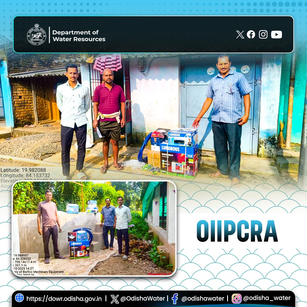 Six #Biofloc water pumps and assets were supplied to beneficiaries from K. Nuagam, Daringbadi, and Raikia blocks of #KandhamalDistrict. 💧🐟 #OdishaWater #OIIPCRA #Aquaculture #FisheriesDevelopment     

<a href="/CMO_Odisha/">CMO Odisha</a> <a href="/DC_Odisha/">Office of Development Commissioner, Odisha</a> <a href="/_anugarg/">Anu Garg</a> <a href="/IPR_Odisha/">I & PR Department, Odisha</a>
<a href="/OIIPCRA_OCTDMS/">OIIPCRA</a> <a href="/OLICLTD/">Odisha Lift Irrigation Corporation Ltd.</a>