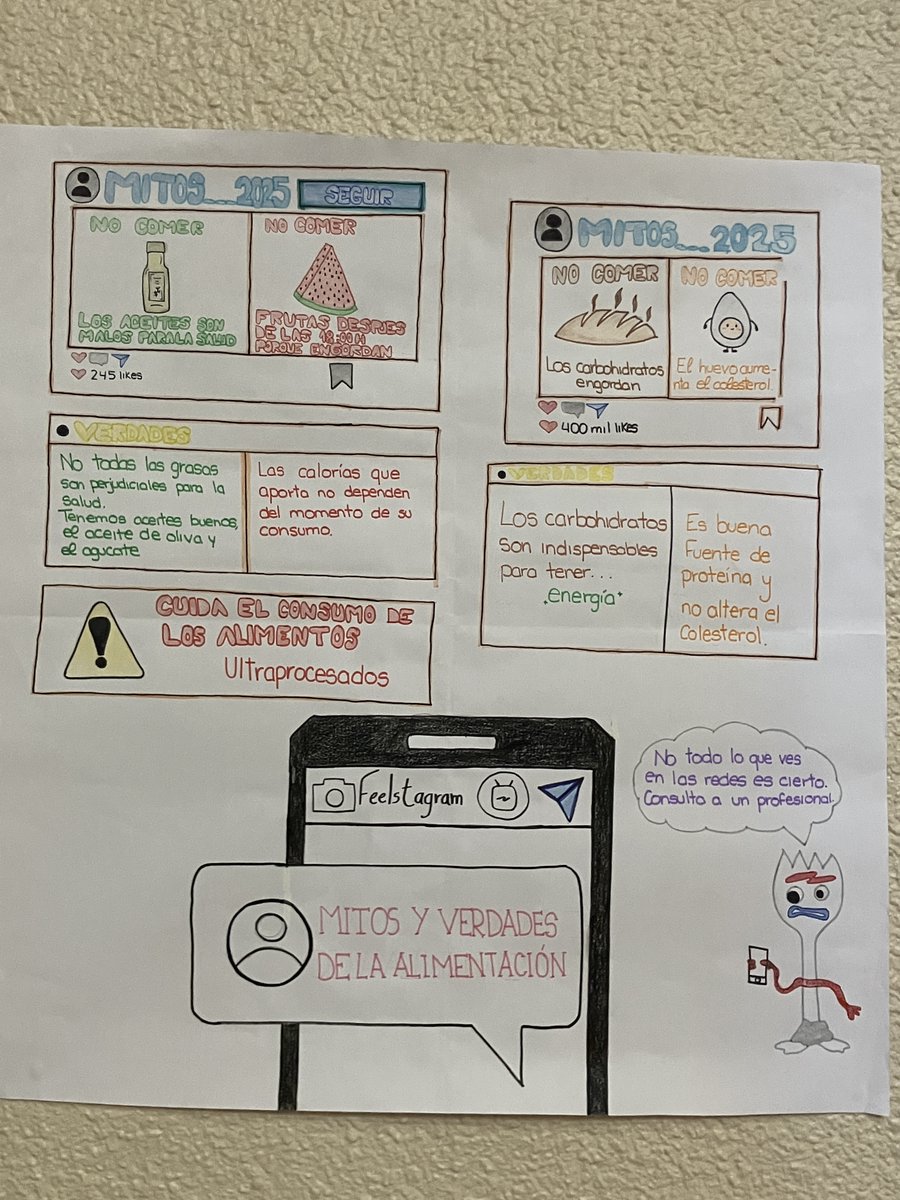 EPJaveriana's tweet photo. 🥦🌍 En la EPJ celebramos el Día Mundial de la Alimentación con los carteles creados por el alumnado de 1º de Dietética 🧠🥗.
Promovemos una alimentación saludable y sostenible 🌎💚. ¡No te pierdas sus mensajes por el centro! 👀✨

#FPdeCalidad #AvanzamosConEsperanza https://t.co/SWcguly4aU
