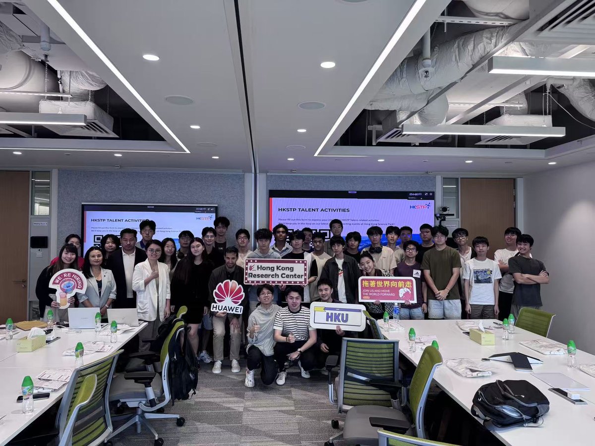 OpenDriveLab's tweet image. Connecting theory with practice! 🧠 That&apos;s a wrap on our insightful field trip! 🤖 

Our students had an amazing day with talks at Huawei HK, a tour of the Hong Kong Science Park, and a lab visit and panel discussion at CUHK. ✨

Thank you to our incredible hosts for welcoming us…