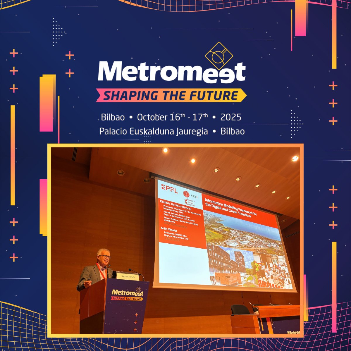 In “Information Modelling for the Digital &amp; Green   Transition,” Dr. Dimitris Kyritsis presents the IMF methodology, turning system   models into ontology-based knowledge graphs. 💻

#Metromeet2025