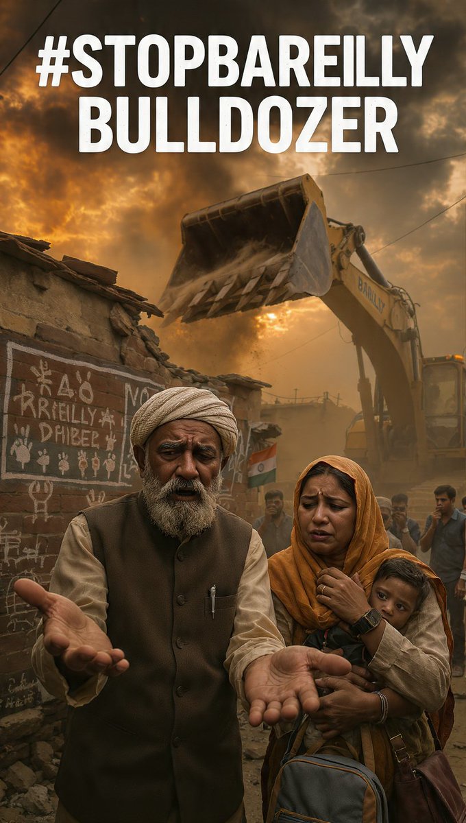 As-Salam Alaikum

Join the call: #StopBareillyBulldozer.

Let your voice count. Homes built with sweat and dreams are being crushed under bulldozers. Stand up. Speak out. Support the victims of Bareilly.
