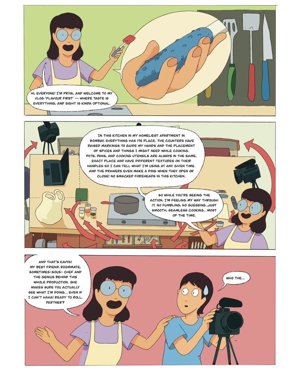 DigiFuturesLab's tweet image. When does help become control? Latest #HumanintheLoop comic 'Soundmind' out now!
Meet Priya, a visually impaired food vlogger whose AI headset begins to filter discomfort & reshape her reality.
🔗 loop.digitalfutureslab.in/stories/soundm…
💭 Panel on AI, care & consent coming up soon!