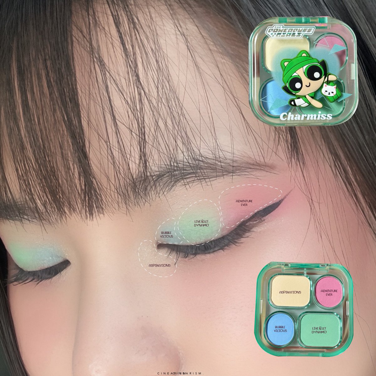 ช่วยด้วยยยย โดนตกจนต้องซื้ออะ พาเลทนี้สีน่ารักมากแก🩷💛💚🩵สดใสผุดๆ 

Charmiss x Powerpuff Girls Eye Palette สี 02 Dream Scheme เม็ดสีสด แน่น ชัดมากกก นี่กดได้มาตลับไม่ถึงร้อย ใช้โค้ดส่วยลดใดๆ แล้วถูกมาก แต่งออกมาได้น่ารักขนาดนี้เลยนะ พิกัดในคอมเม้น🥹🫶🏻