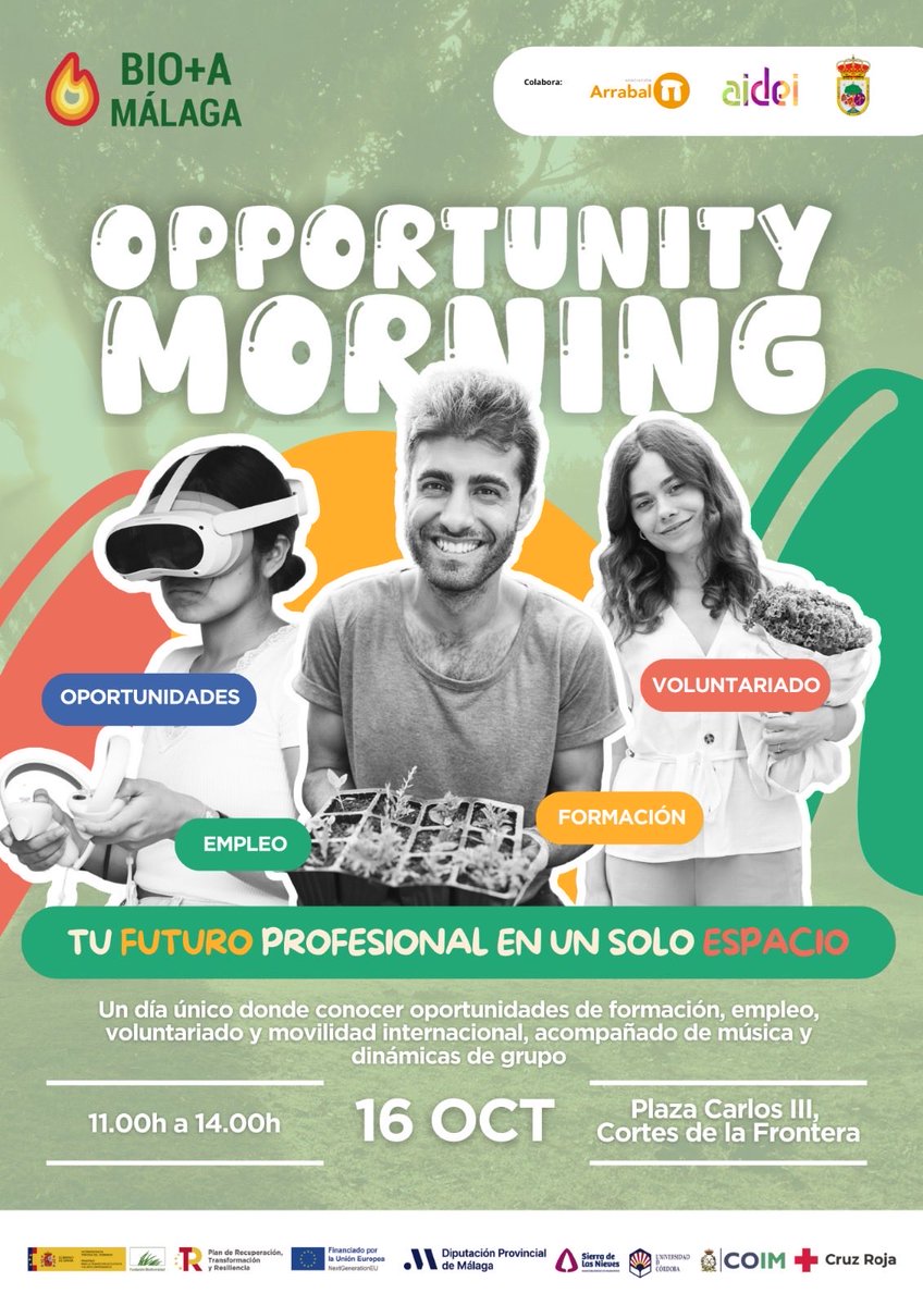 🌿🇪🇺 Hoy en <a href="/cortesdelafron/">Ayuntamiento de Cortes de la Frontera.</a> participamos en “Opportunity Morning”, comentando las oportunidades de futuro que nos ofrecen nuestros pueblos en el ámbito rural.
