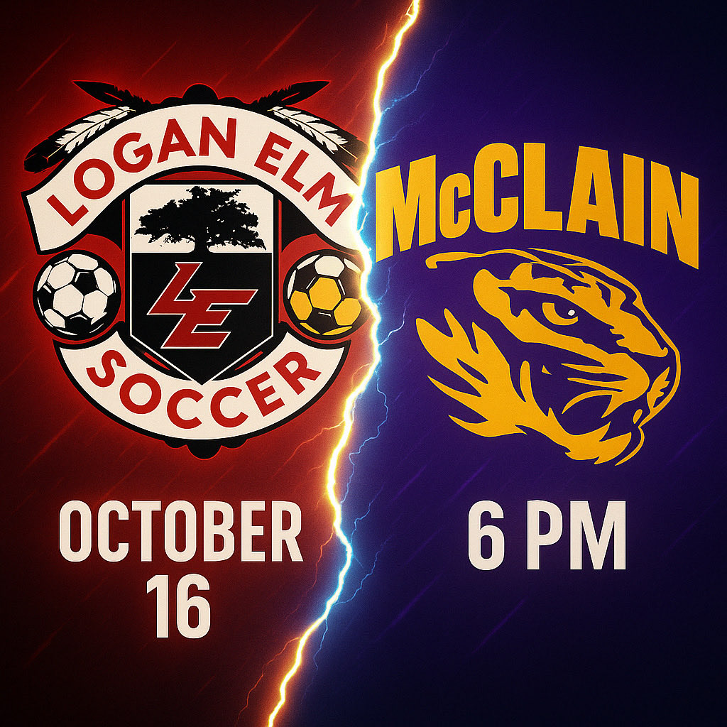 ⚽️⚽️⚽️Game Day⚽️⚽️⚽️

The tournament has arrived!

If you need a break from the Pumpkin Show, head to Logan Elm, where we host the  McClain Tigers in the first round of the tournament! 

Tickets can be purchased at the gate or by using this link: ohsaa.org/tickets.