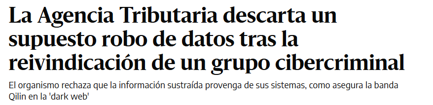 H4ckmanac's tweet image. 🚨Cyber Update‼️ 

🇪🇸Spain - Agencia Tributaria has denied any intrusion into its systems.

After reviewing the leaked materials, officials concluded that the data did not originate from their internal systems but likely came from a private tax consultancy firm that handles…