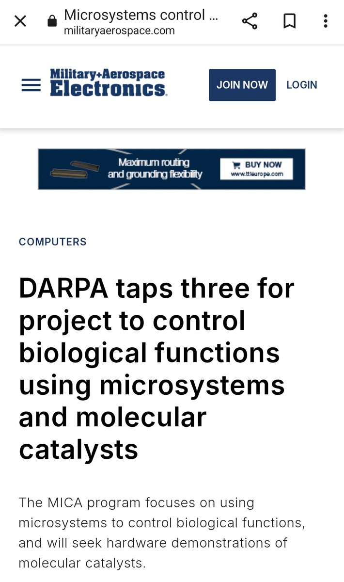 IanHurn0's tweet image. DARPA Taps Three for Project to Control Biological Functions Using Microsystems and Molecular Catalysts

⚠️ 18 Sept 2025

militaryaerospace.com/computers/arti…

#artificialcells
#microsystems